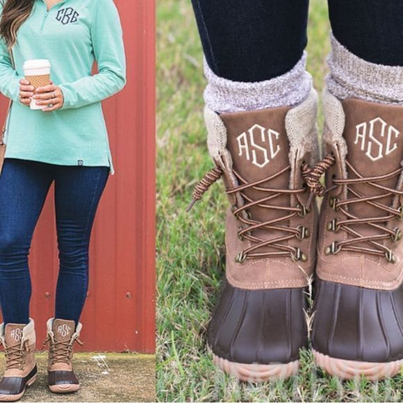 NEW Marleylilly Brown Duck Boots with Custom Interchangeable Tongues — SZ 8 - Picture 11 of 12